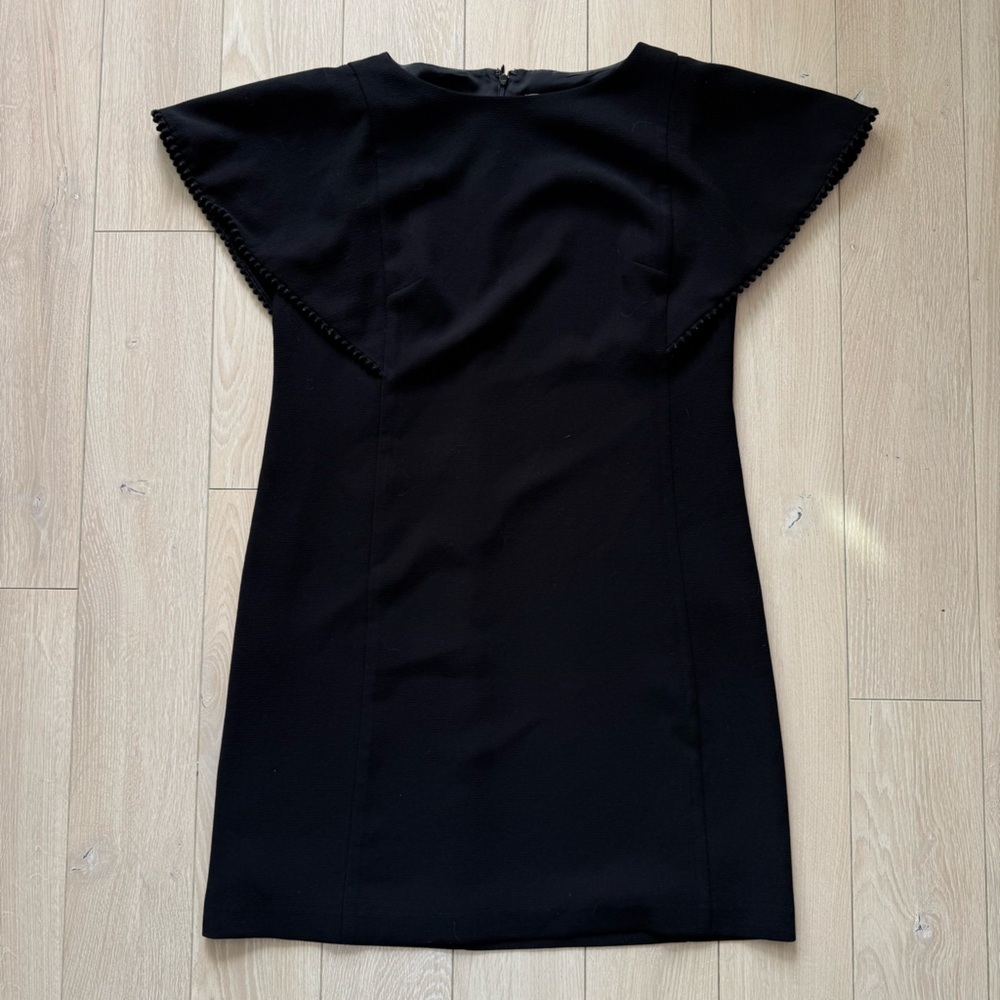 LOFT Flutter-Sleeve Mini Dress in Black Women’s Size 10P